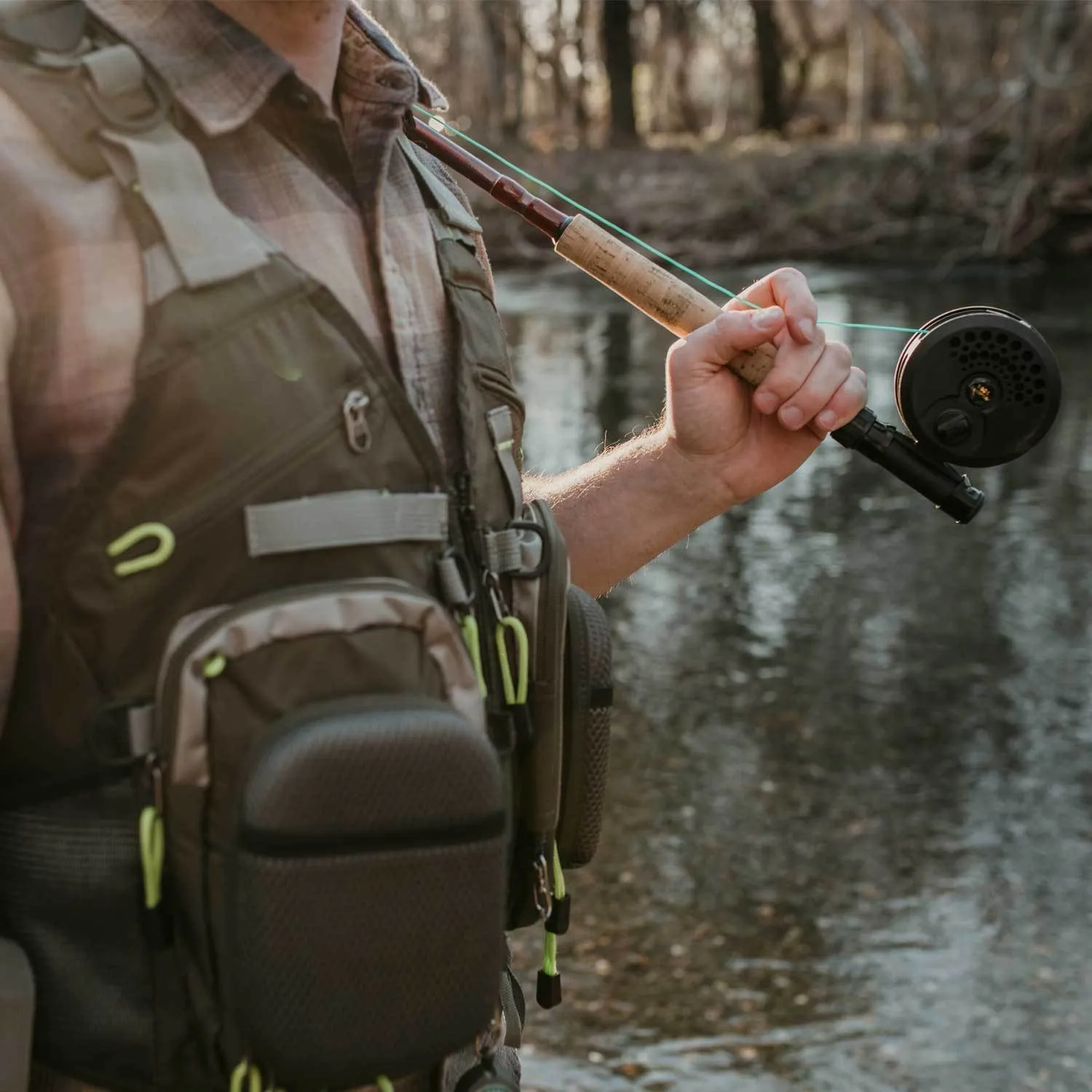 Fly Fishing Vest Backpack With Wading Pack