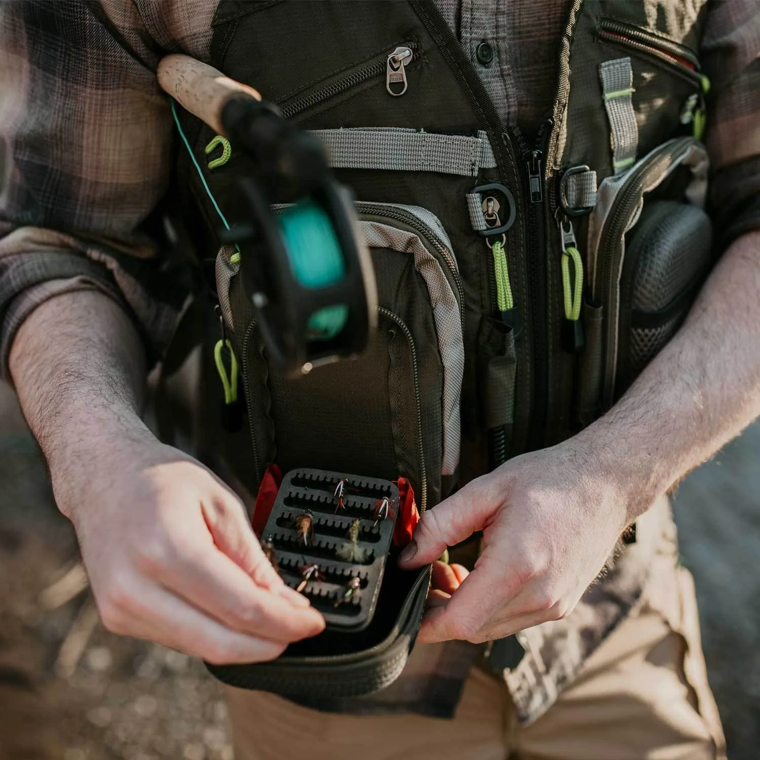 Fly Fishing Vest Backpack With Wading Pack