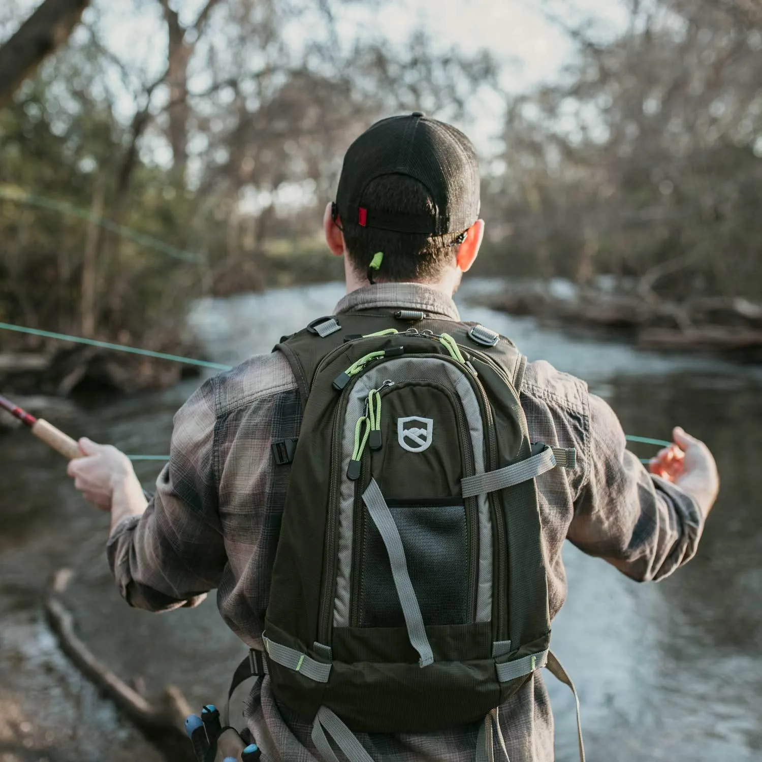 Fly Fishing Vest Backpack With Wading Pack