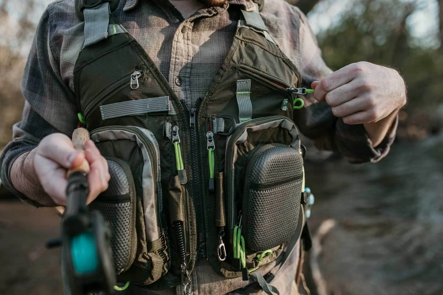 Fly Fishing Vest Backpack With Wading Pack