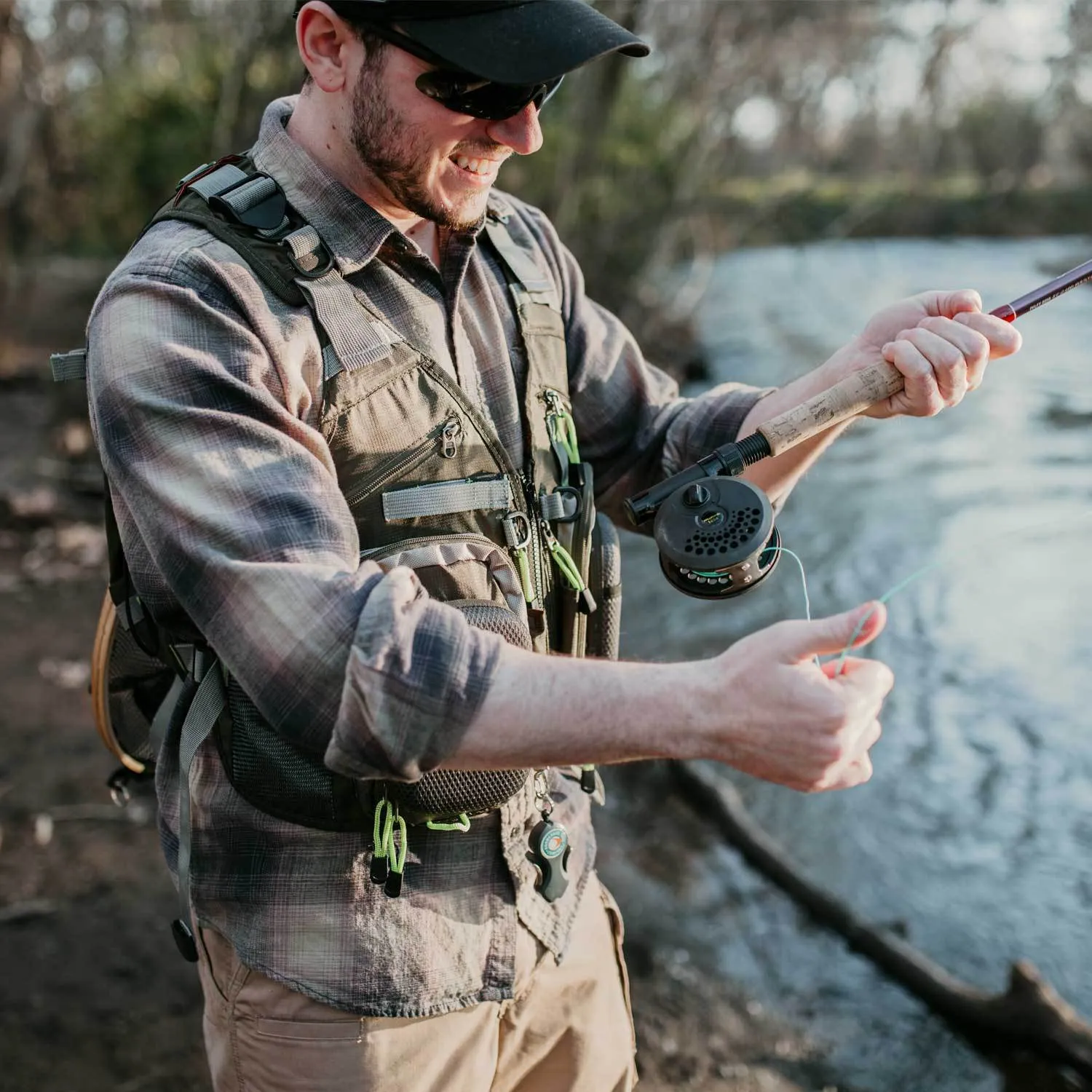 Fly Fishing Vest Backpack With Wading Pack