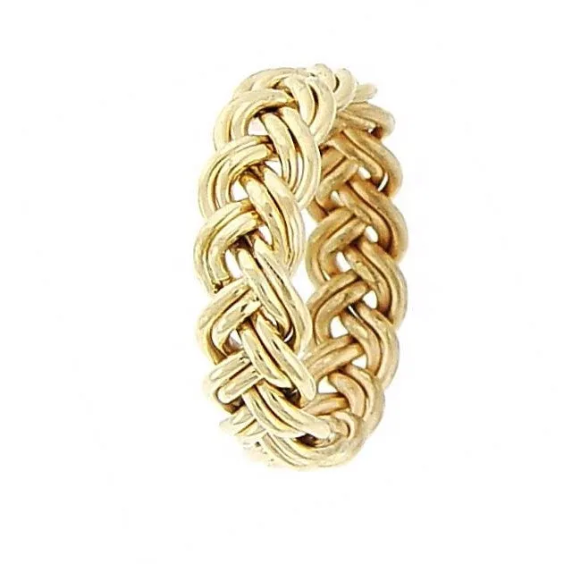 Four Strand Hand Braided Ring Band