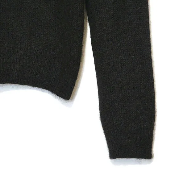 Free People Alpaca Wool Scoop Neck Long Sleeve Pullover Sweater Size S