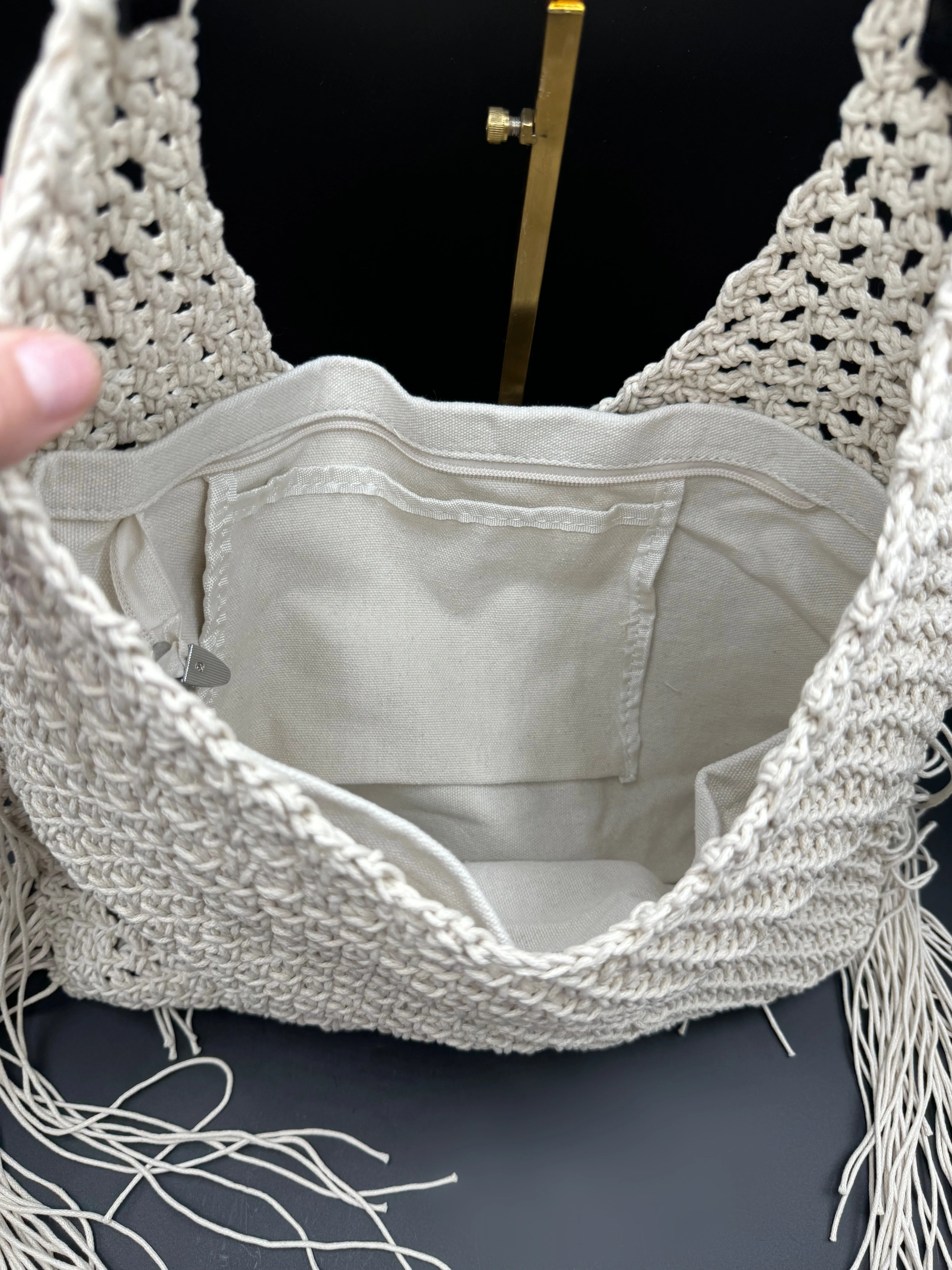 Fringe Shoulder Tote