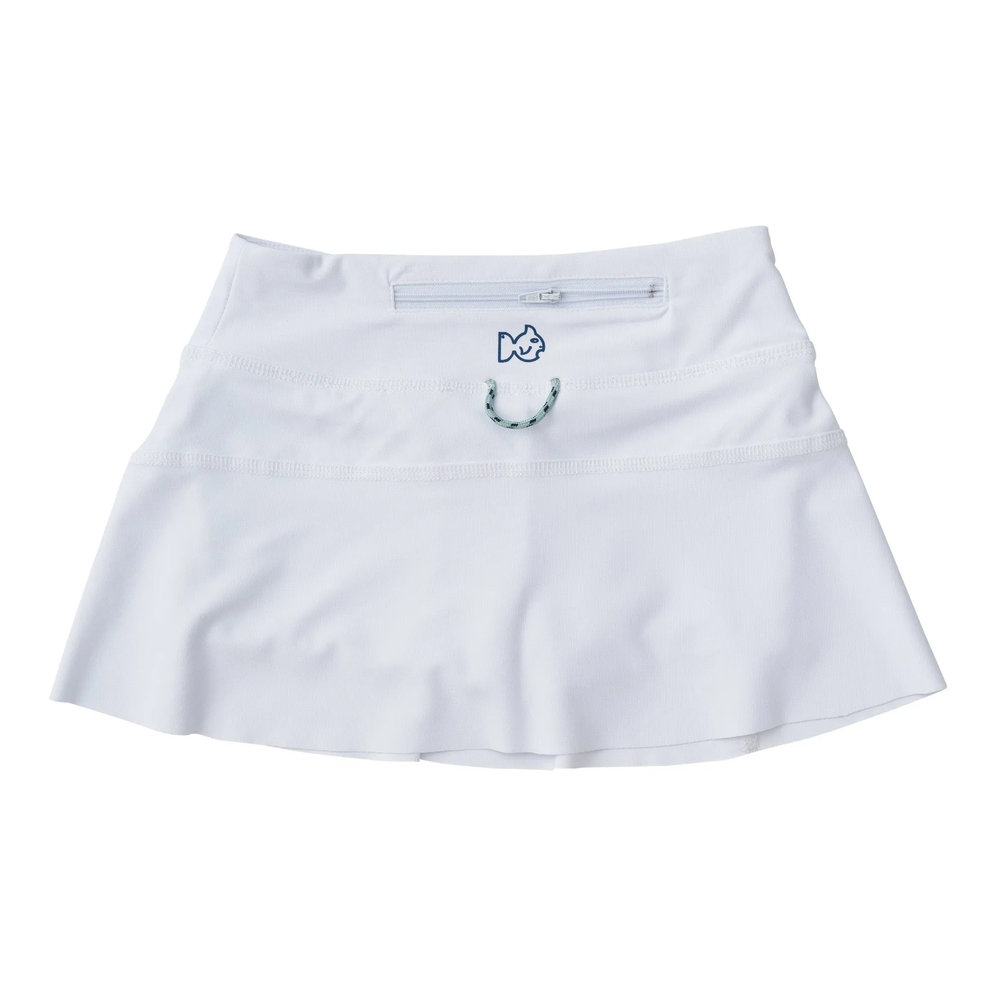 Girl's Tennis Twirl Skort in Bright White