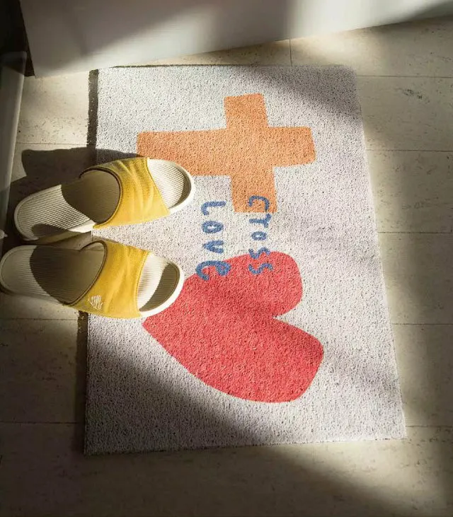 God = Love {Outdoor Door Mat}
