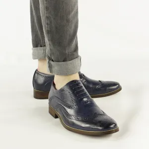 Goor MASON Mens Wingtip Brogues Aegean Blue