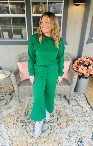 Green Textured Set