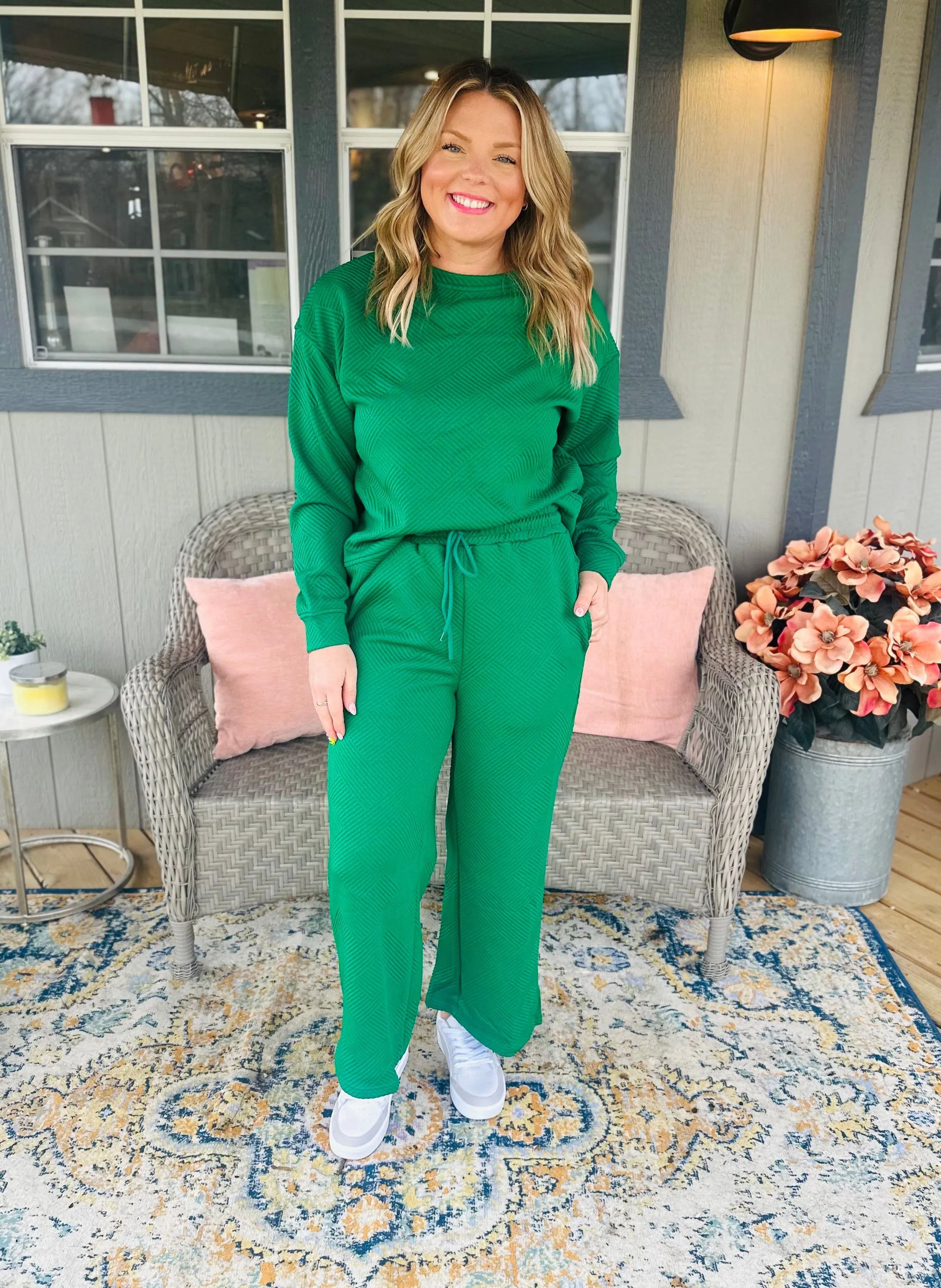 Green Textured Set