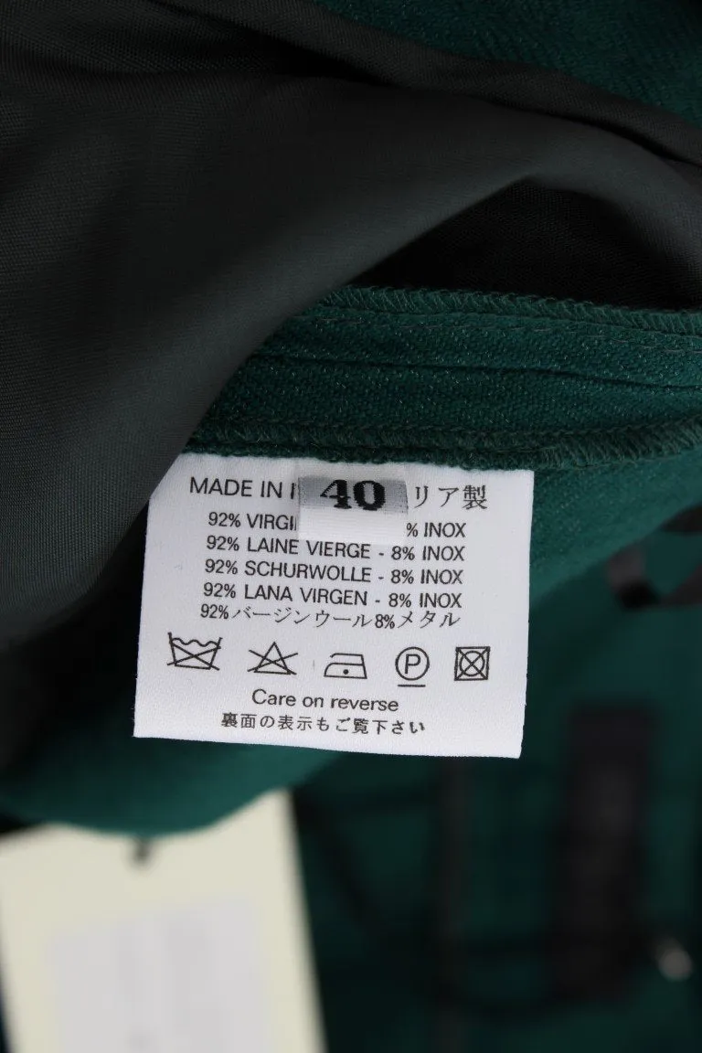 Green Wool Dress Casual Pants