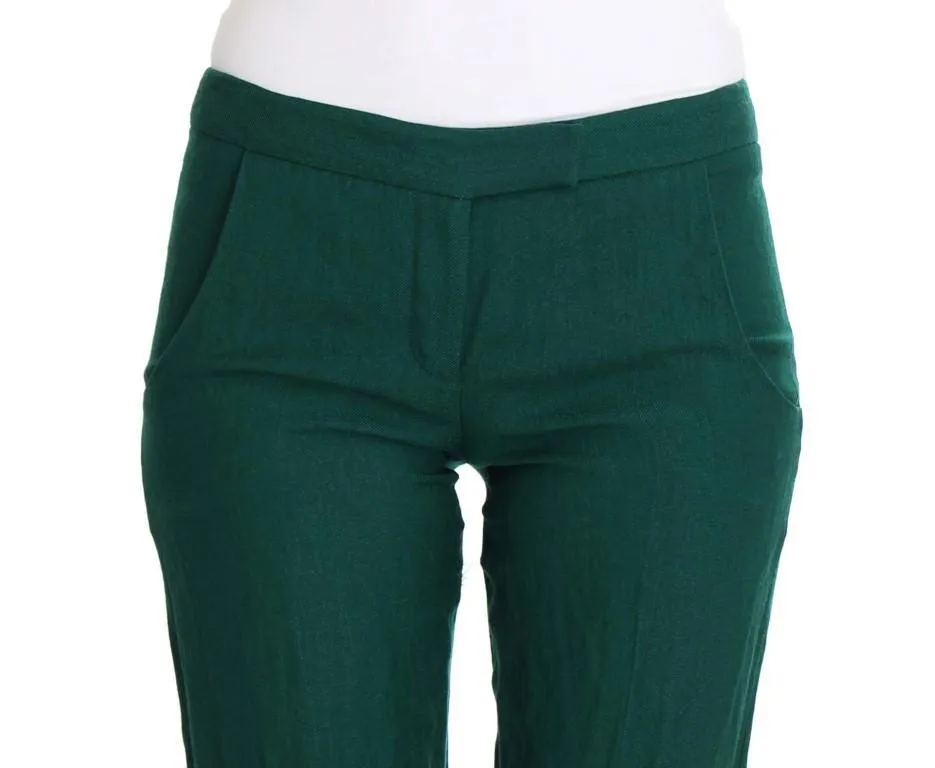 Green Wool Dress Casual Pants