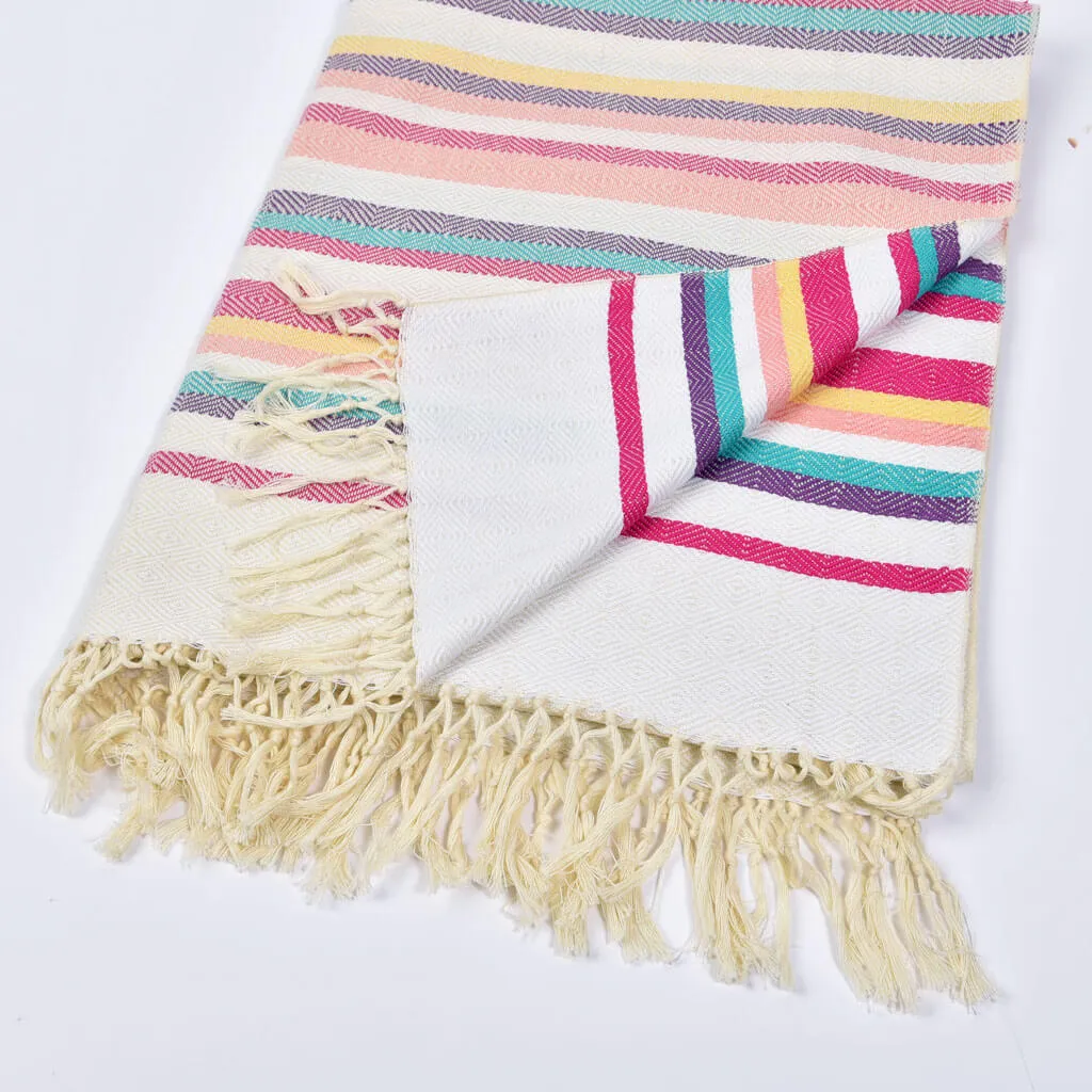 Hand Woven Border Wraps | Unicorn Shawl