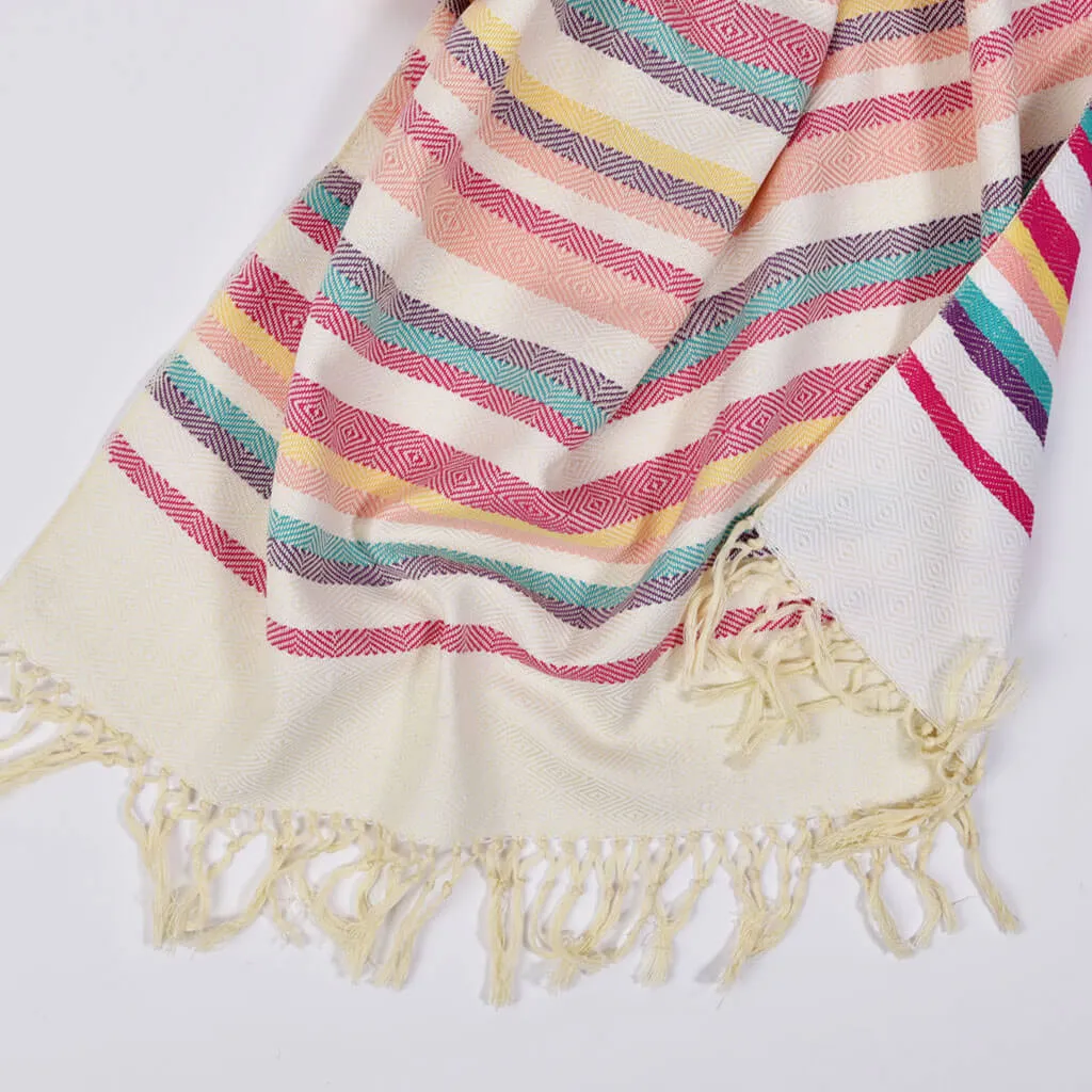 Hand Woven Border Wraps | Unicorn Shawl