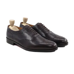 Handmade Brown Leather Oxford Brogues for Men – Classic Formal Shoes