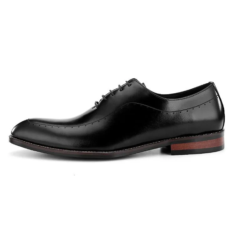 Handmade Classic Brogues Dress Shoes in Full Grain Cow Leather