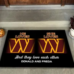 He Loves She Loves - Anti Slip Indoor Doormat for LaWanda