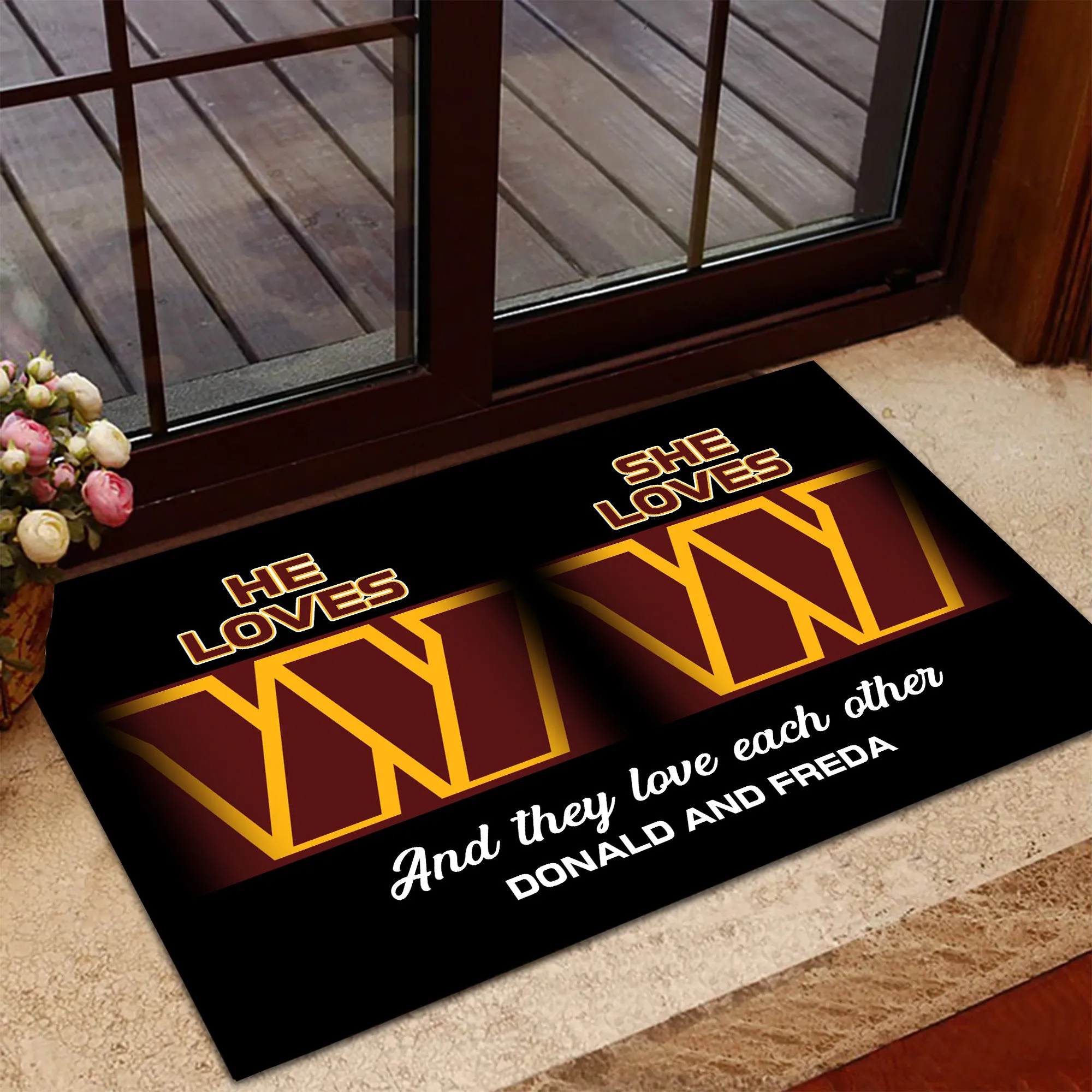 He Loves She Loves - Anti Slip Indoor Doormat for LaWanda