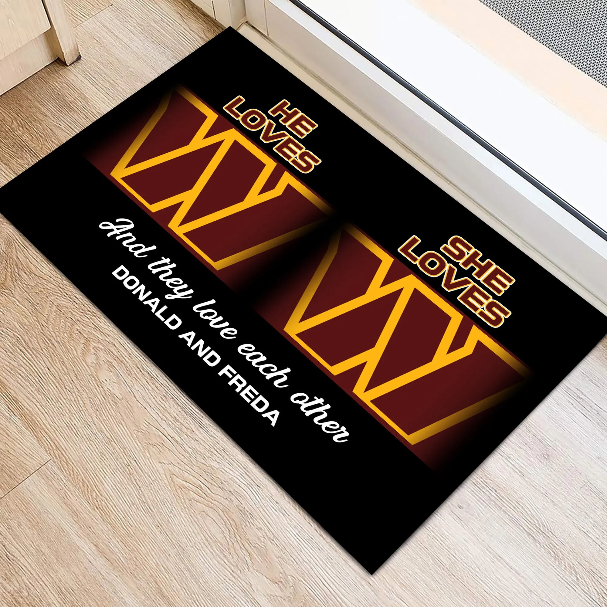 He Loves She Loves - Anti Slip Indoor Doormat for LaWanda