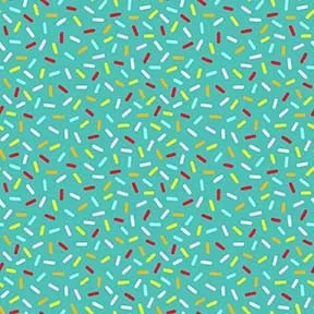 Hello Summer Colorful Sprinkles Turquoise