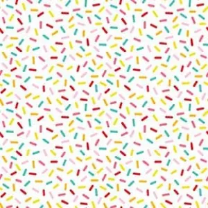 Hello Summer Colorful Sprinkles White Multi