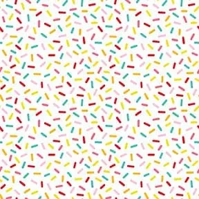 Hello Summer Colorful Sprinkles White Multi