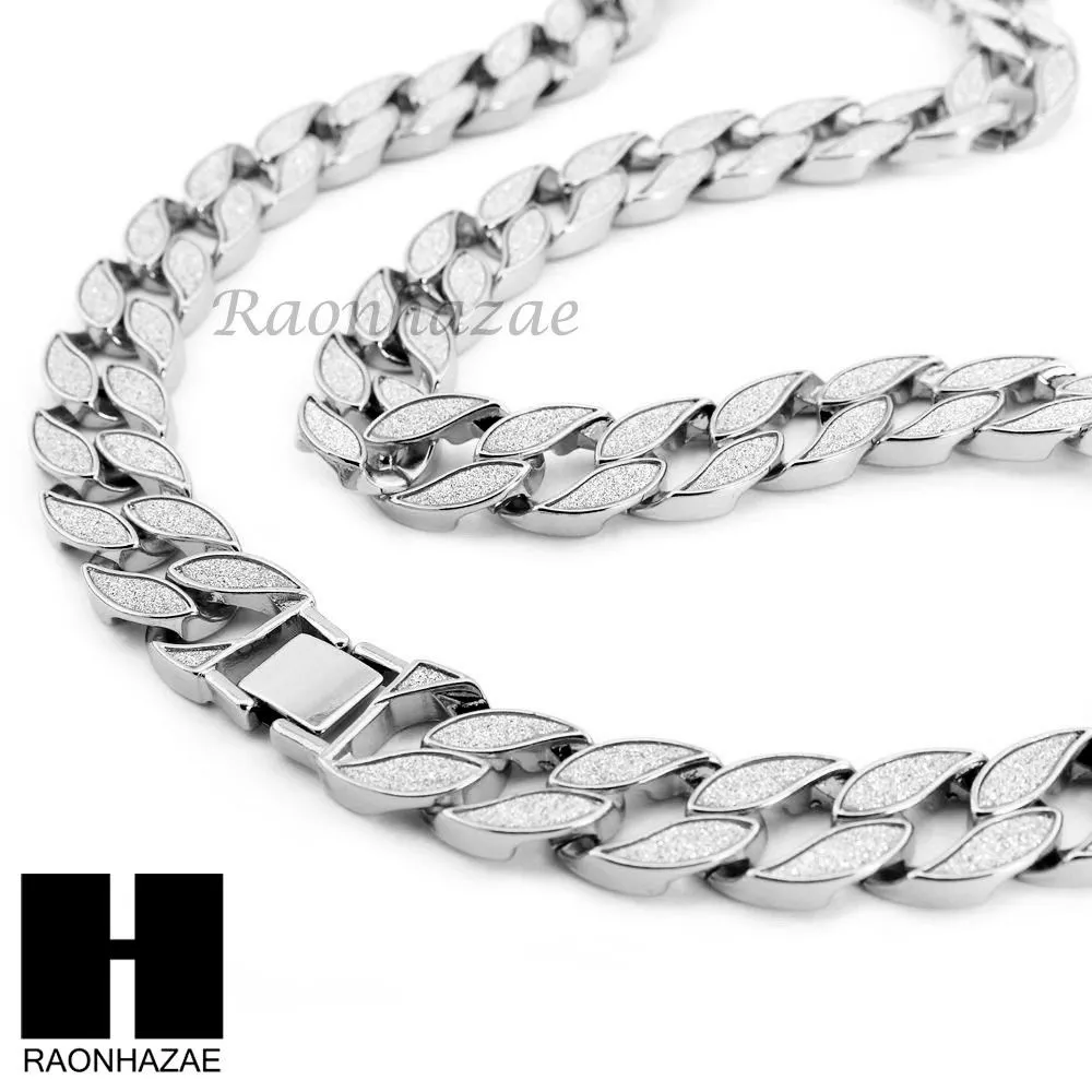 Hip Hop Cross Pendant 16" Choker 18" Tennis 30" Miami Cuban Chain 21S