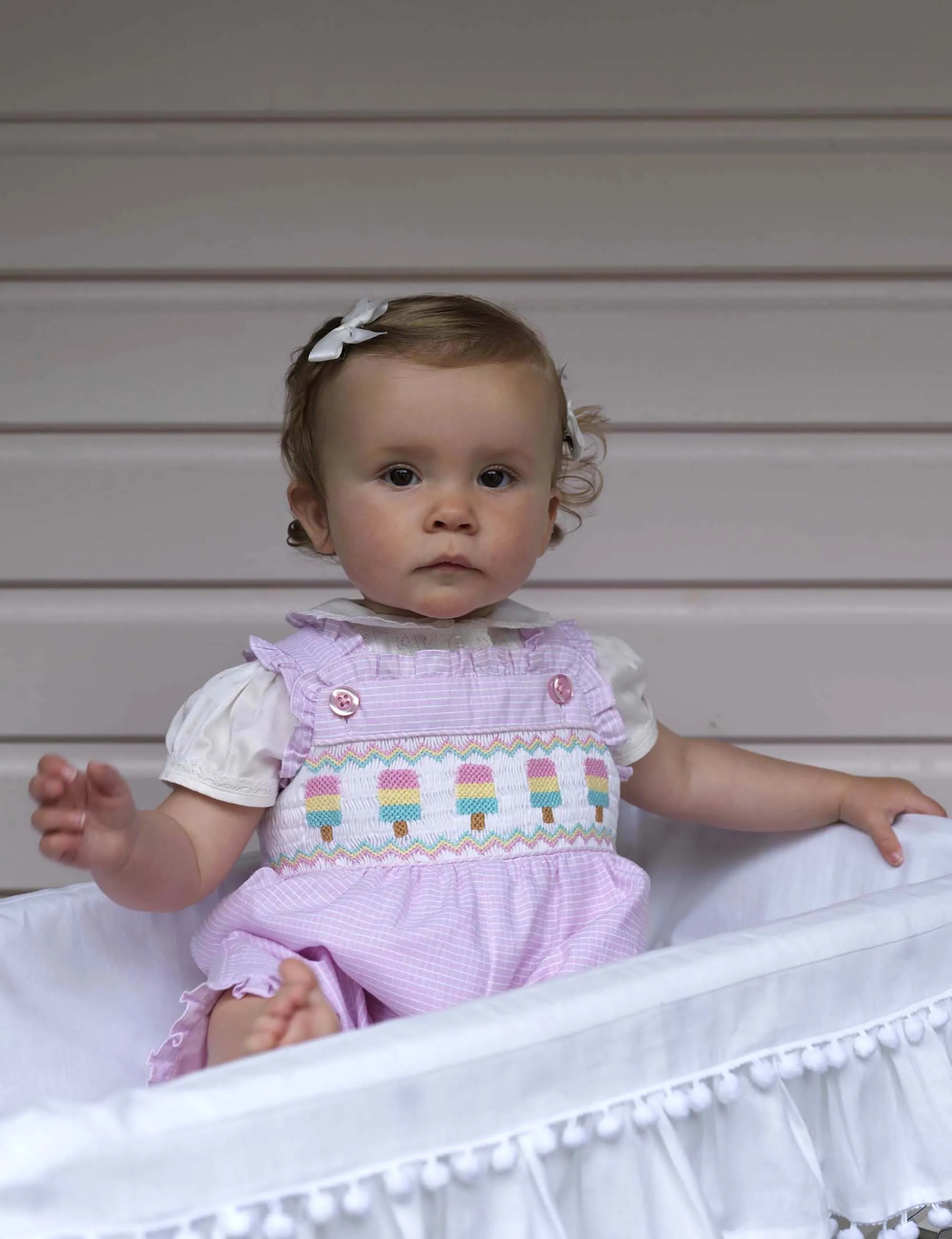 Ice Lolly Smocked Romper