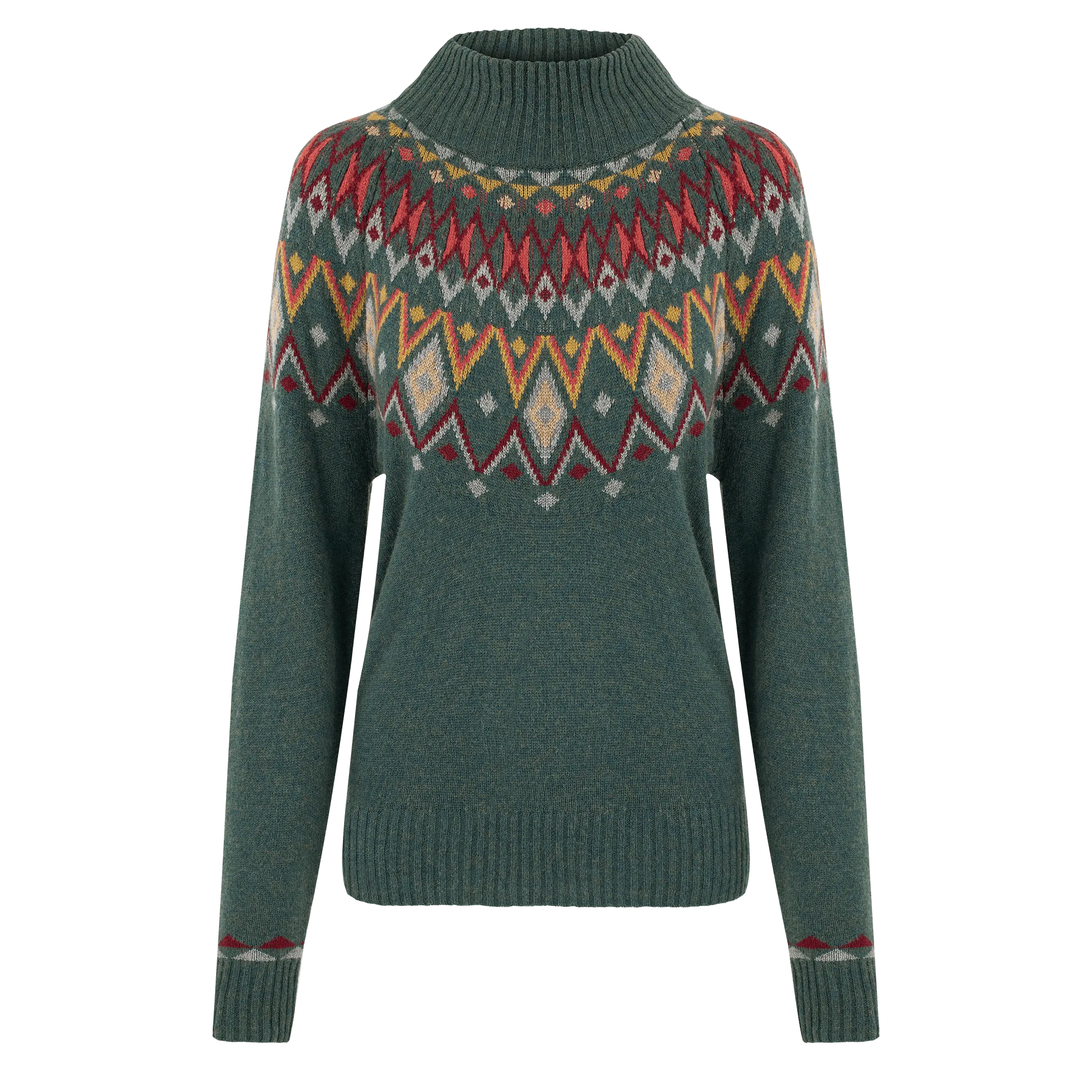 Indu Eco Mock Neck - Forest