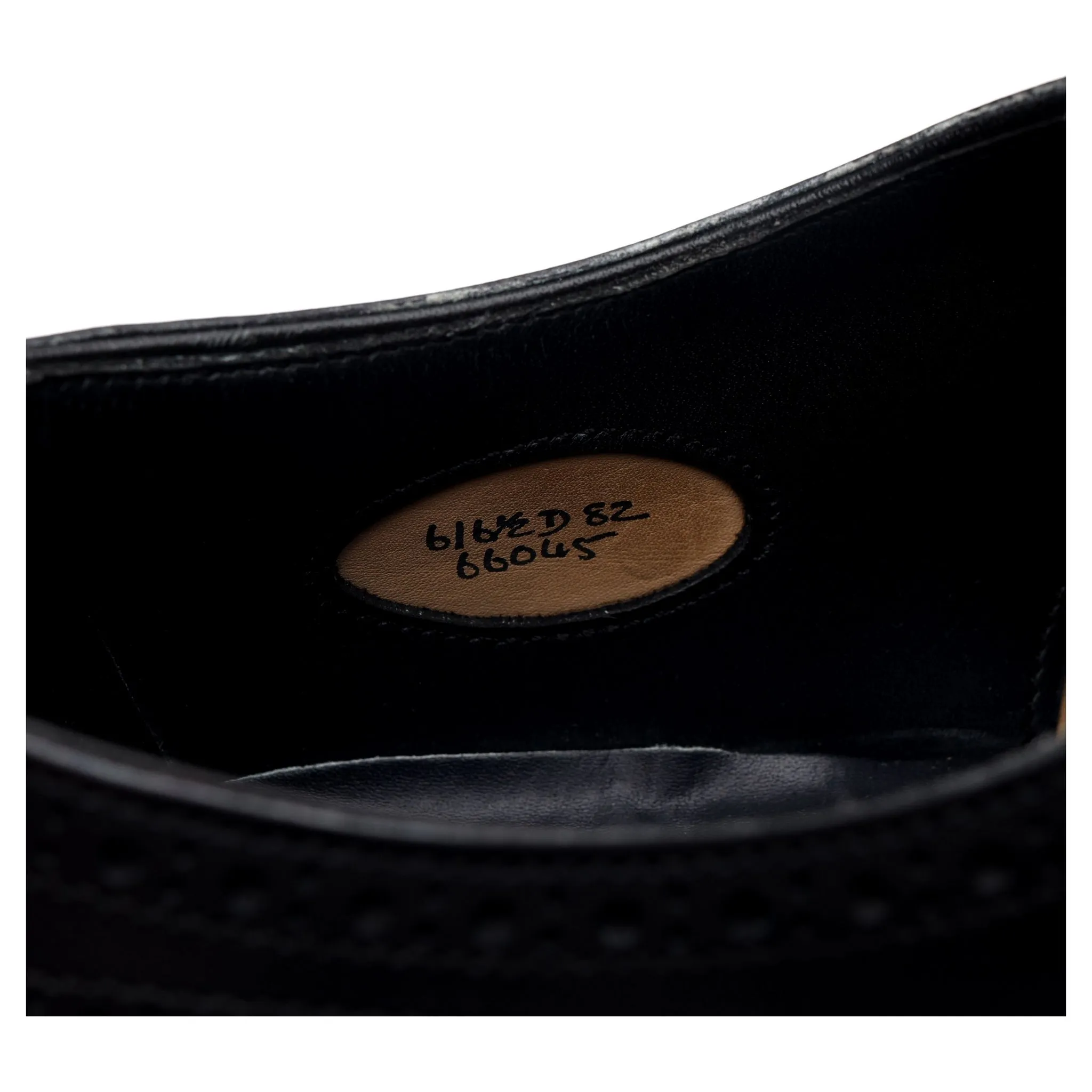 'Inverness' Navy Blue Leather Oxford Brogues UK 6 D