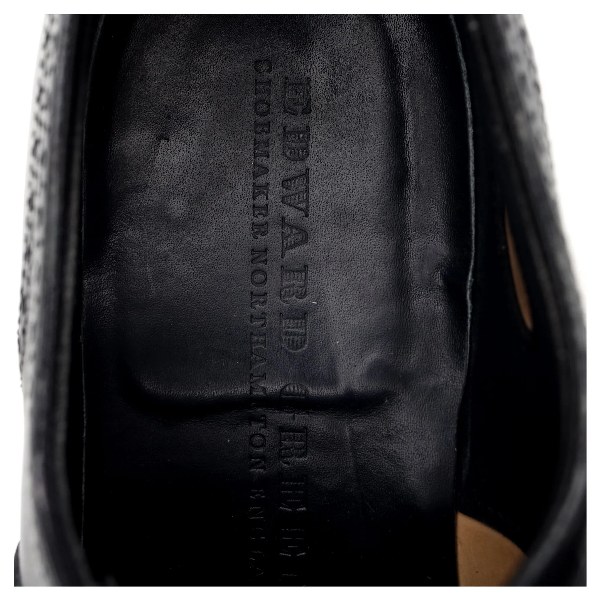 'Inverness' Navy Blue Leather Oxford Brogues UK 6 D