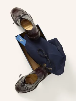 Ivy Longwing Brogue Shoes Burgundy Picusa