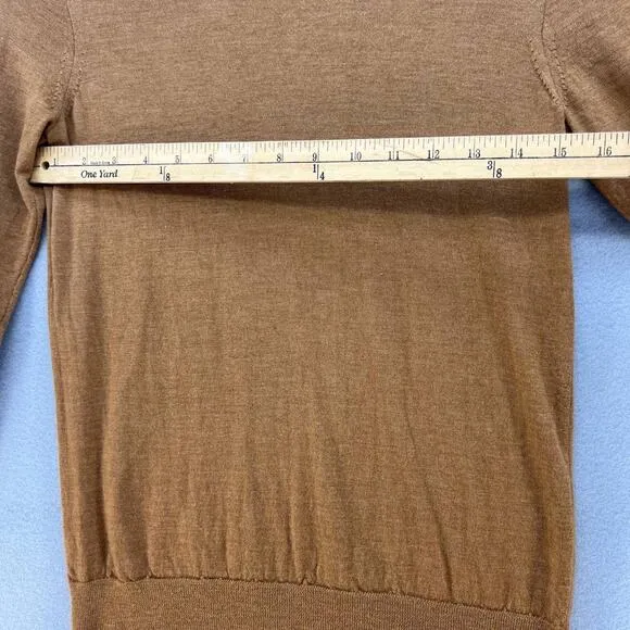 J. Crew Sweater Women's Size Small Mustard Gold Merino Wool