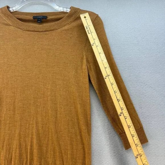 J. Crew Sweater Women's Size Small Mustard Gold Merino Wool