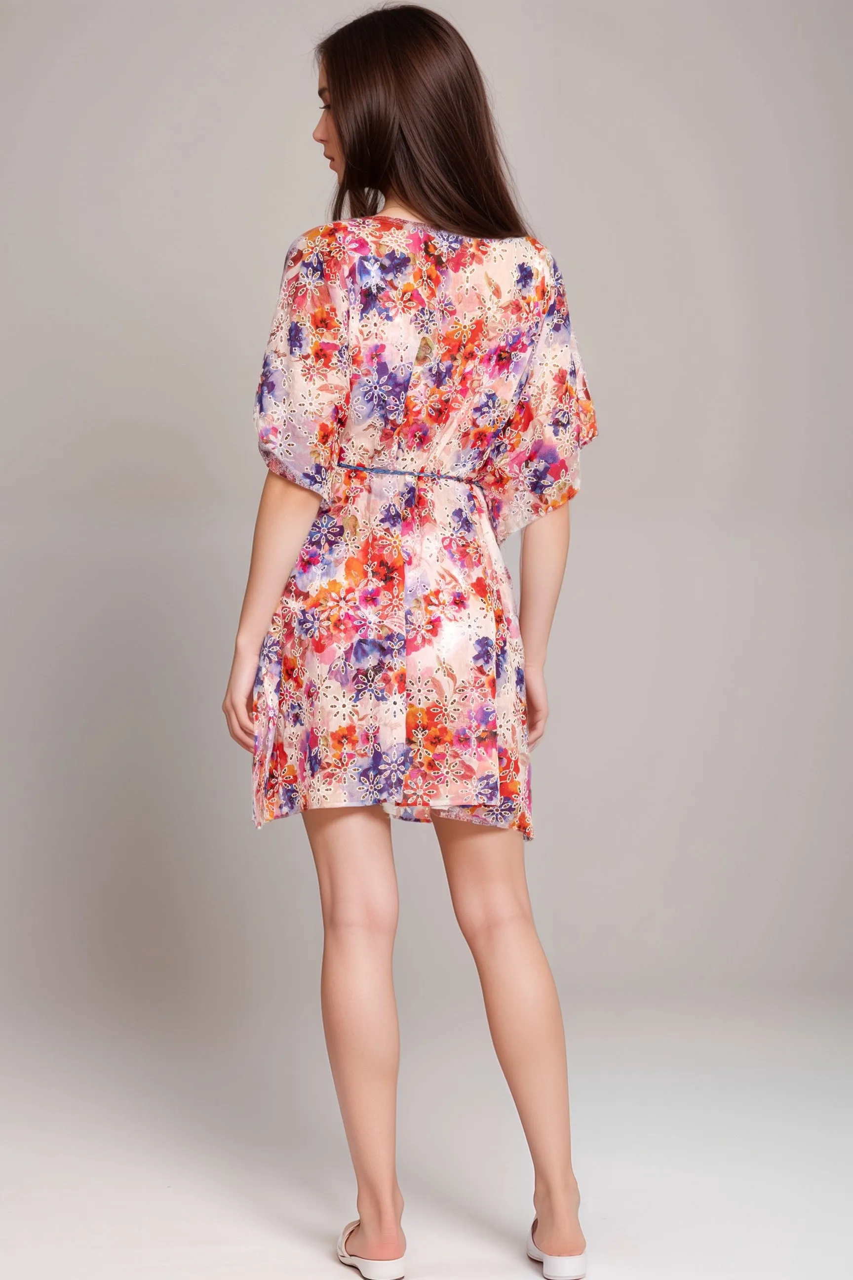 Johnny Was Summer Days Eyelet Dress with Braided Tie CSW2124-Y