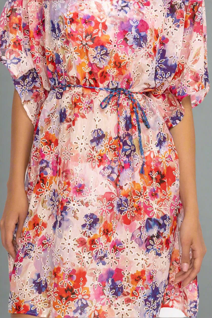 Johnny Was Summer Days Eyelet Dress with Braided Tie CSW2124-Y