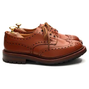 'Keswick' Tan Brown Leather Derby Brogue UK 6