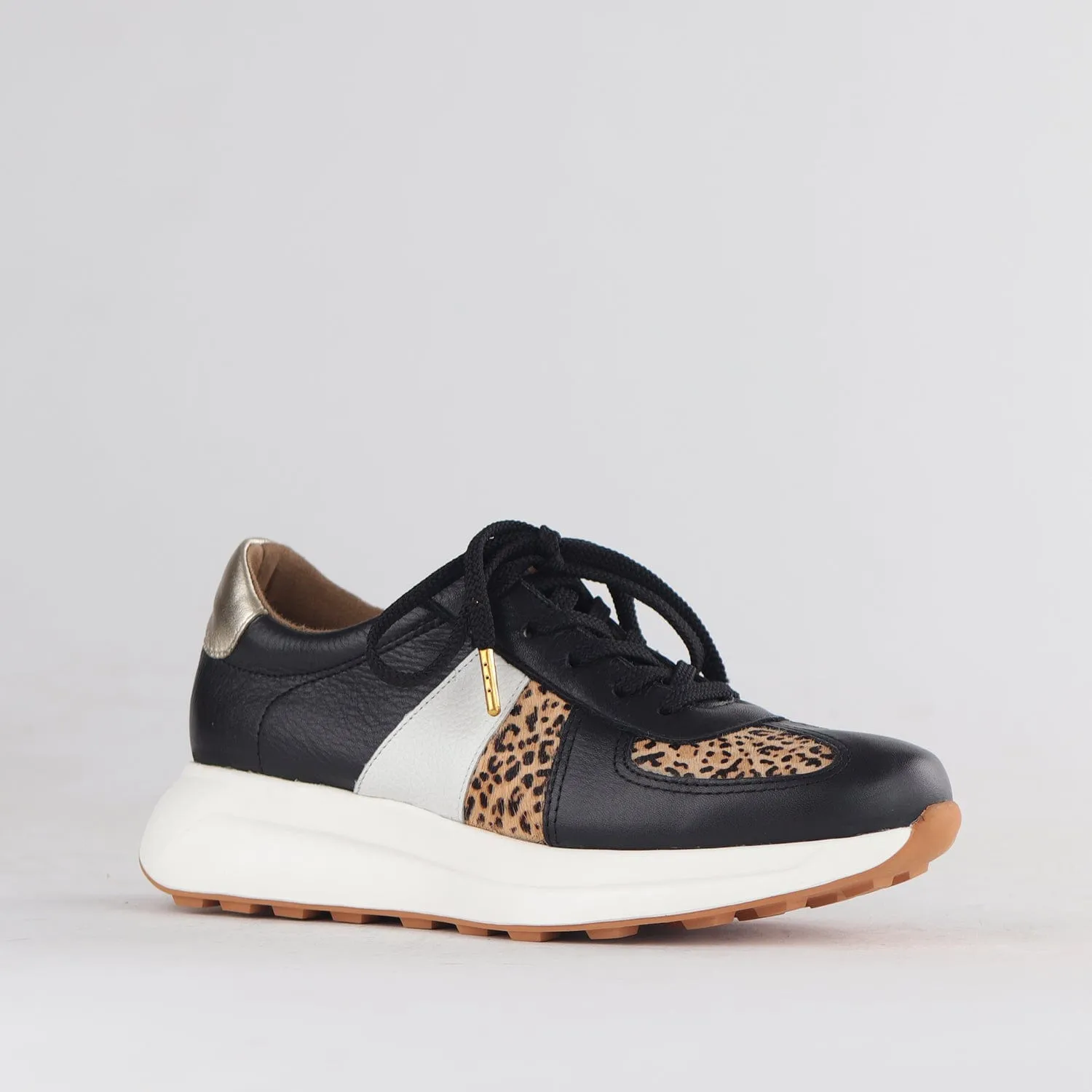 Lace-up Sneaker in Black Multi -12688