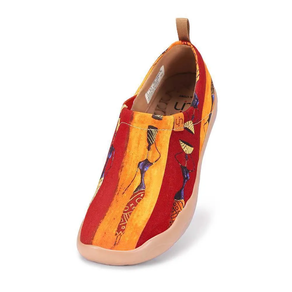 LADY WALKING Painted Canvas Shoes