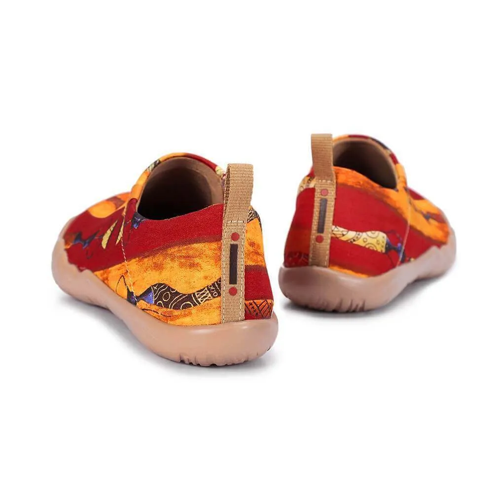 LADY WALKING Painted Canvas Shoes