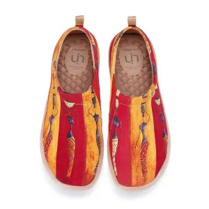 LADY WALKING Painted Canvas Shoes