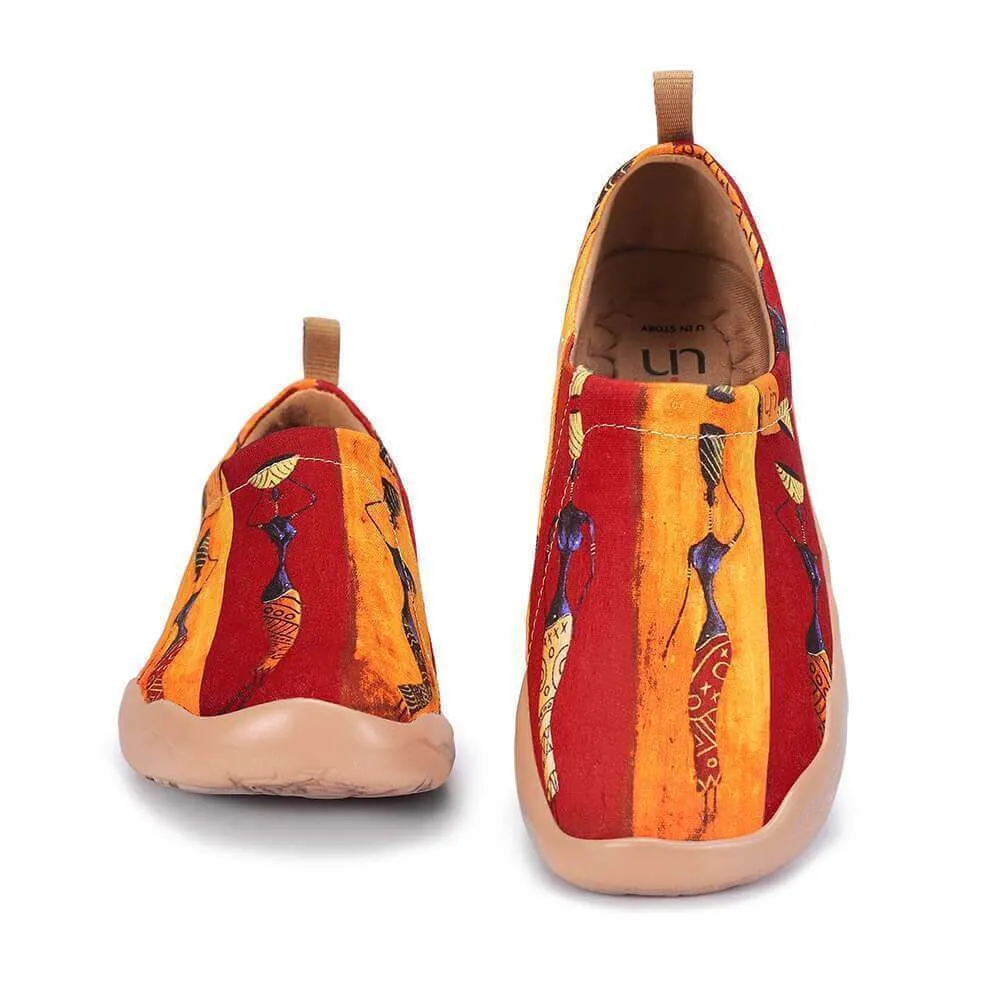 LADY WALKING Painted Canvas Shoes