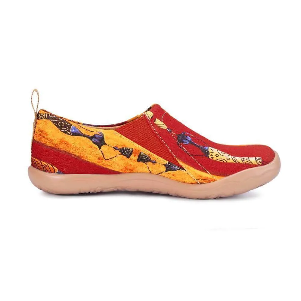 LADY WALKING Painted Canvas Shoes
