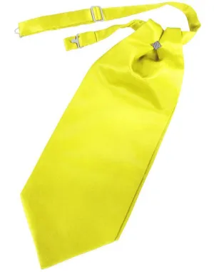 Lemon Solid Satin Kids Cravat