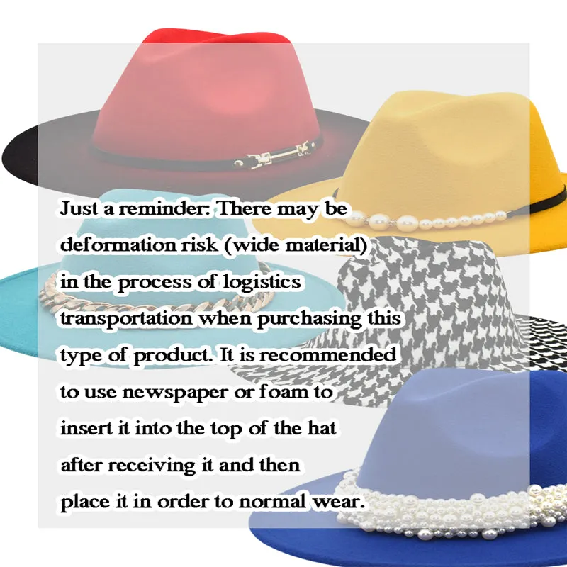Leopard Print Chain Decoration Hat