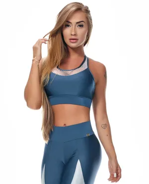 LET'S GYM TOP EMPOWER - BLUE