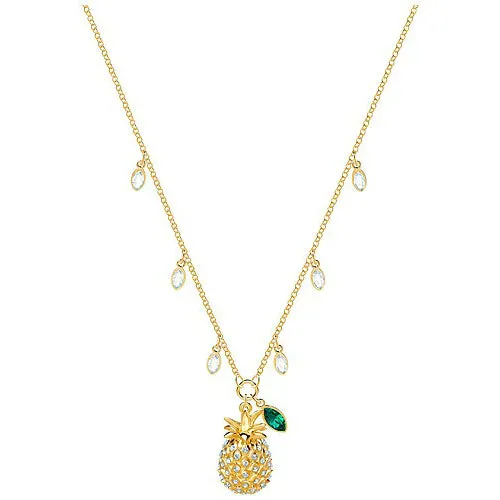 Lime Pineapple Multi-Colored Gold Plating Necklace