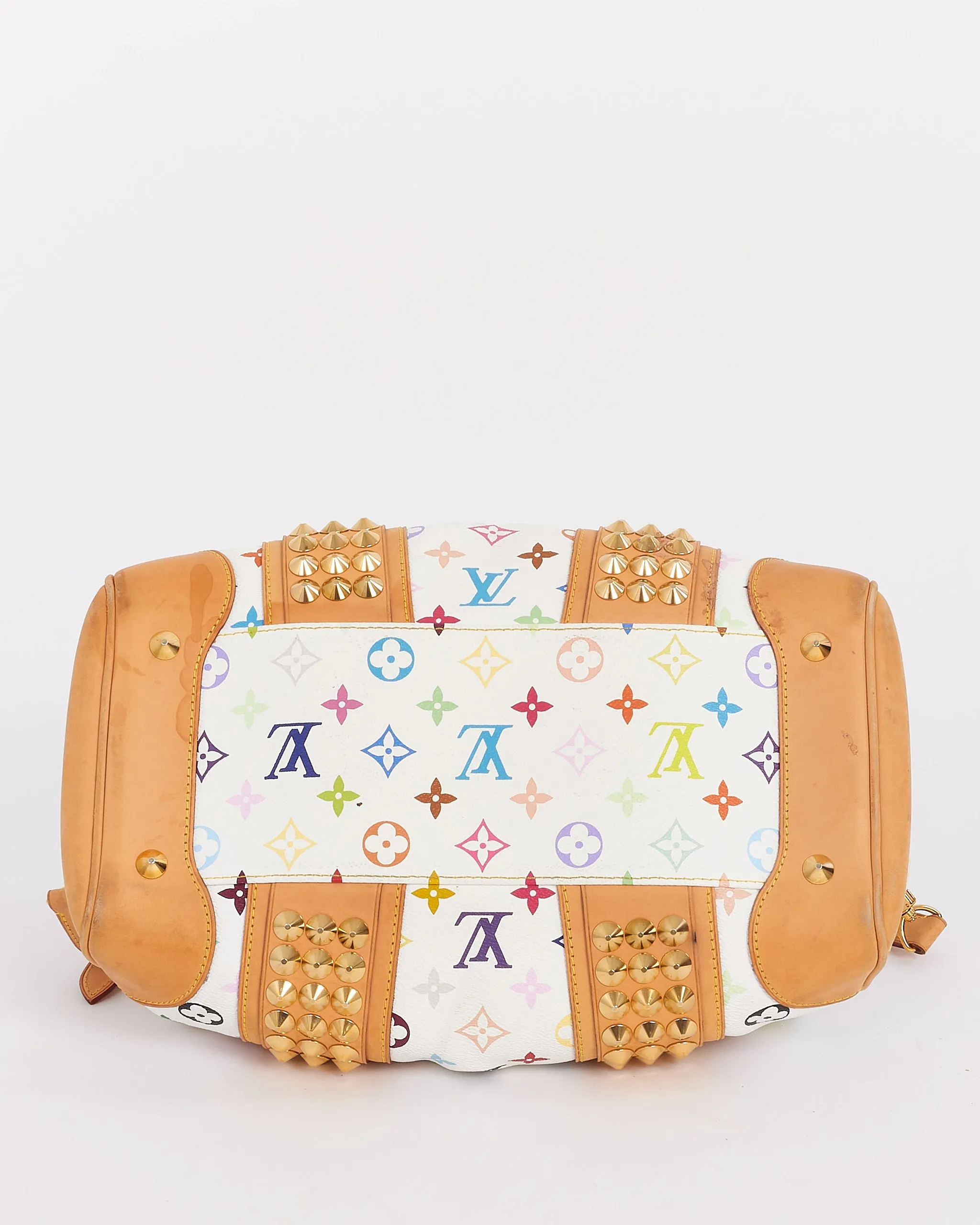 Louis Vuitton White Multi Murakami Monogram Canvas Courtney MM Bag