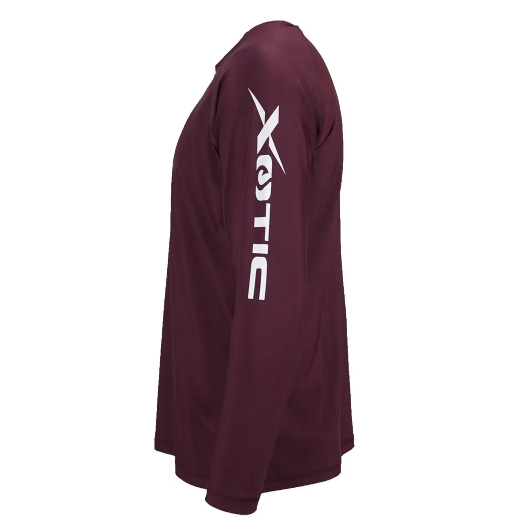 Maroon LONG SLEEVE Performance Fishing Shirt - UBNT