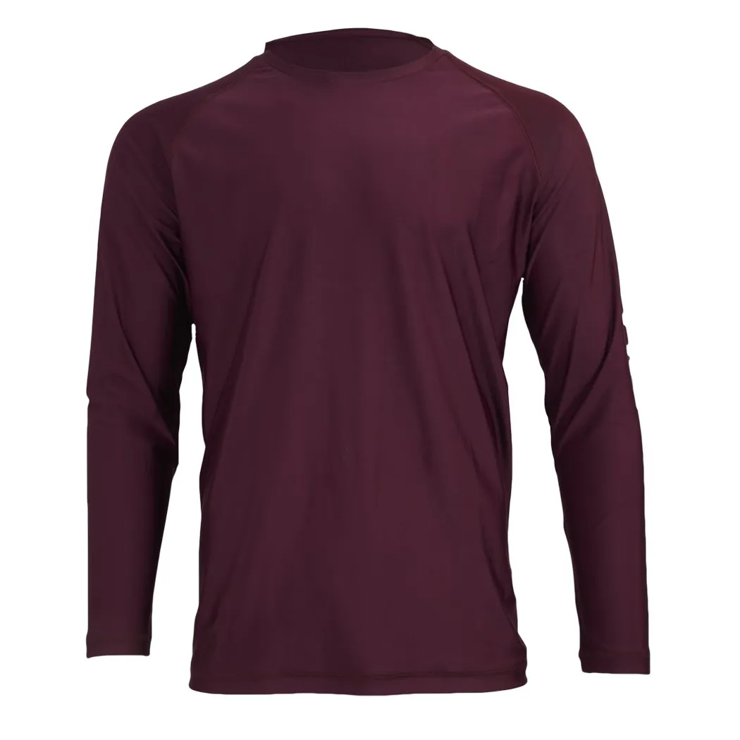 Maroon LONG SLEEVE Performance Fishing Shirt - UBNT