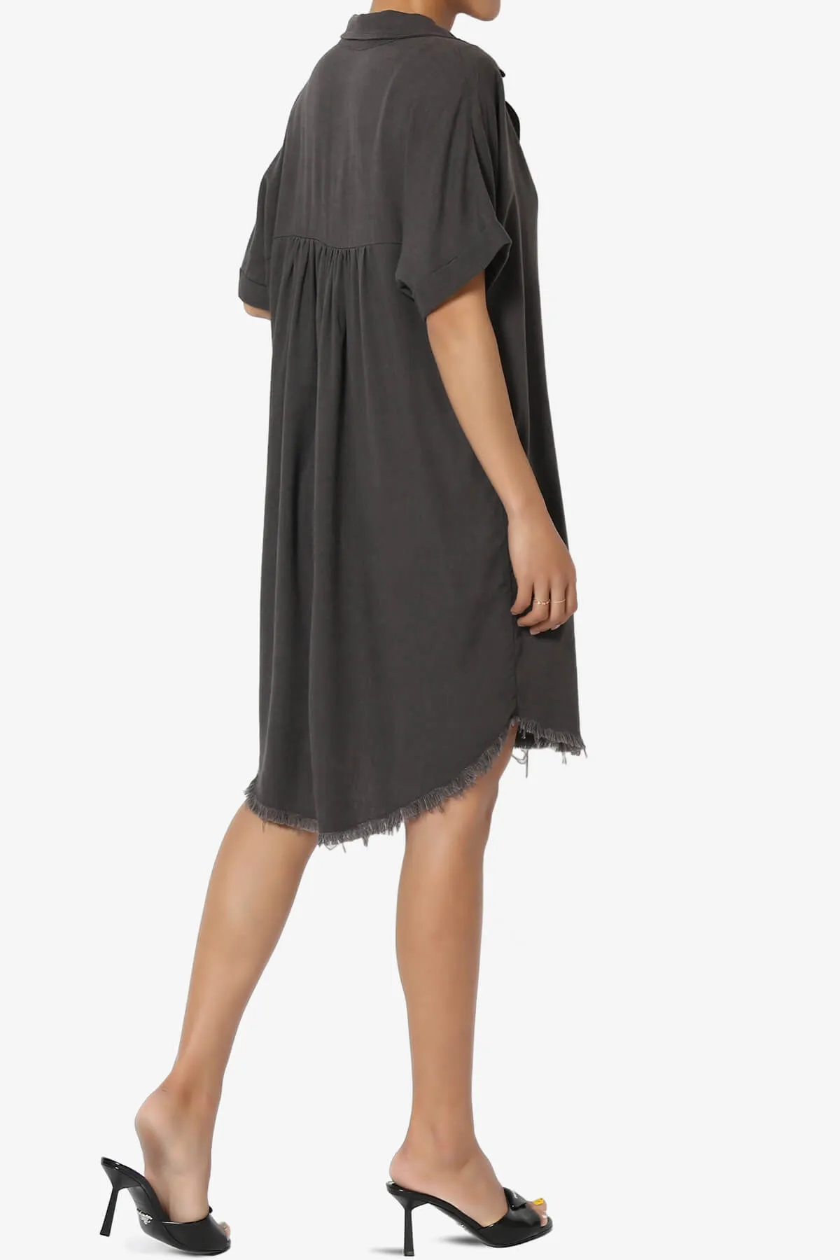 Mayven Linen Oversized Shirt Dress